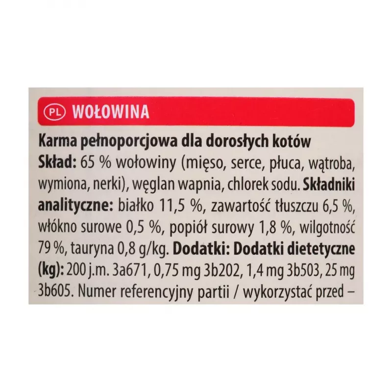 ANIMONDA Carny Adult Beef - mokra karma dla kota - 400g