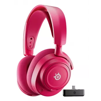 Zestaw słuchawkowy STEELSERIES Arctis Nova 7X Wireless Gen 2 — bezprzewodowy Bluetooth, wokółuszny, pałąk na głowę, 20–20000 Hz, 325 g, magenta