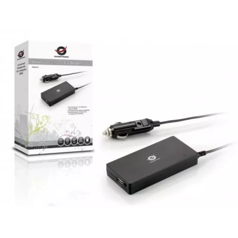 Zasilacz/samochodowy adapter Conceptronic CNB90CAR 90 W Czarny