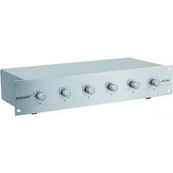 Wzmacniacz/Kontroler Strefowy Omnitronic ELA 6M-Zonen LS-Regler 5W, 6-strefowe przywoływanie/kontrola poziomu, wyjście 5 W