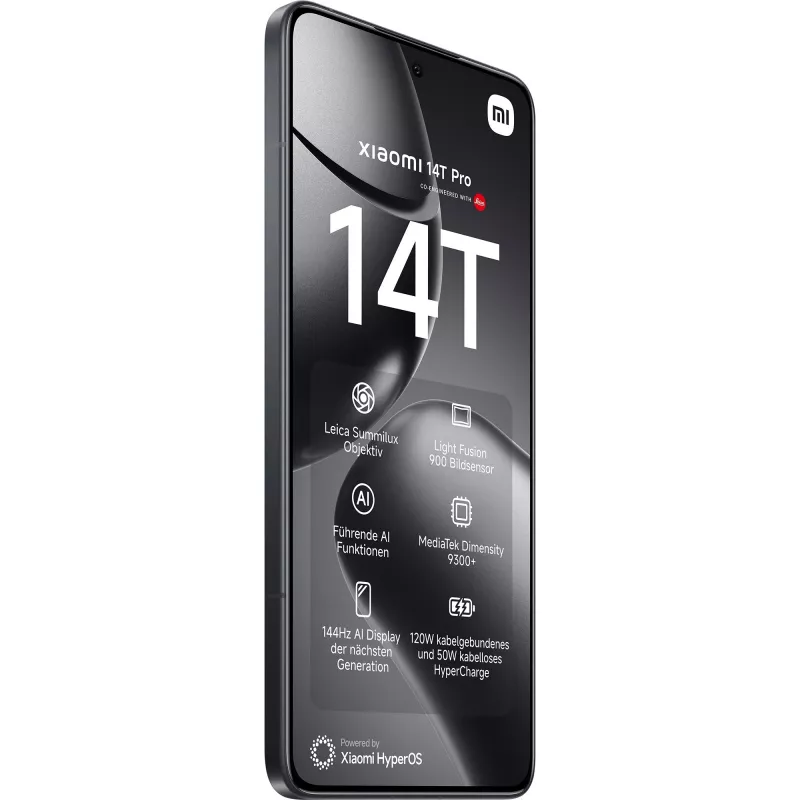 Xiaomi 14T Pro 16,9 cm (6,67 inch) Dual SIM 5G 12 GB 512 GB 5000 mAh Czarny