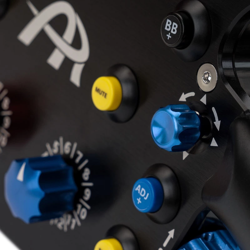 Kierownica wyścigowa Ascher Racing F64-USB V3 — ergonomiczna konstrukcja motylkowa, połączenie USB