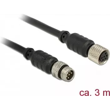 Kabel szeregowy Navilock 62973 M8 3m Czarny