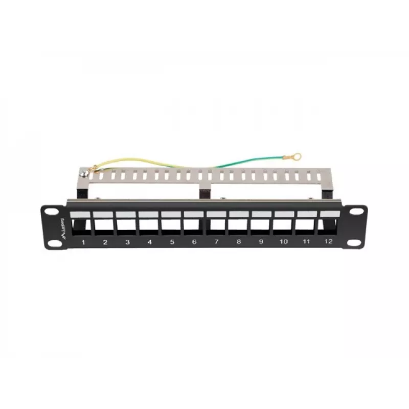 Patch panel LANBERG PPKS-9212-B 12-port 1U 10 cali FTP