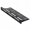 Patch panel 1U LANBERG PPKS-1124-B, 24 porty, 1U, ABS, czarny, 482.6×44.5×154 mm