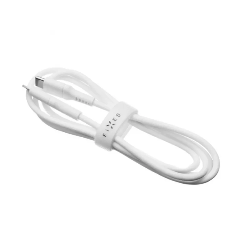 Kabel stały USB-C na USB-C FIXED FIXDLS-CC2-WH, 2 m, 60 W