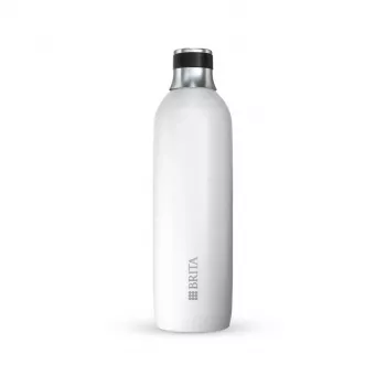 Butelka do carbonatora BRITA 1046735 — stal nierdzewna, 1 L, 93 mm średnicy, 305 mm wysokości