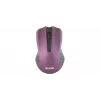 2.4GHz optyczna symetryczna mysz bezprzewodowa, 3 przyciski, Fioletowy