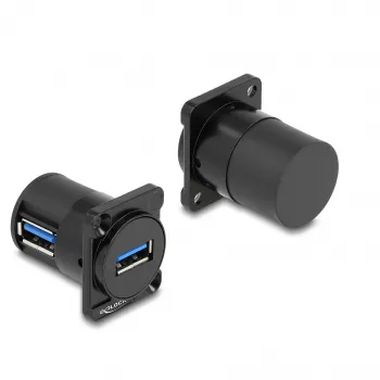 DeLOCK Moduł D-Type USB 5 Gb/s Typ-A gniazdo do gniazda kątowy 90°