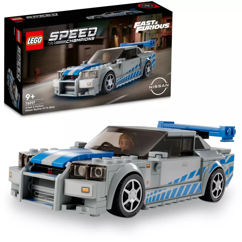 LEGO 76917 Speed Champions 2 Fast 2 Furious Nissan Skyline GT-R (R34) Samochodzik