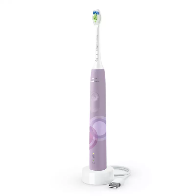 Soniczna szczoteczka elektryczna Philips 4100 Series HX3689/44 — wbudowany akumulator Li‑Ion, 1 uchwyt, 1 główka szczoteczki, tryb Codzienna pielęgnacja, liliowy
