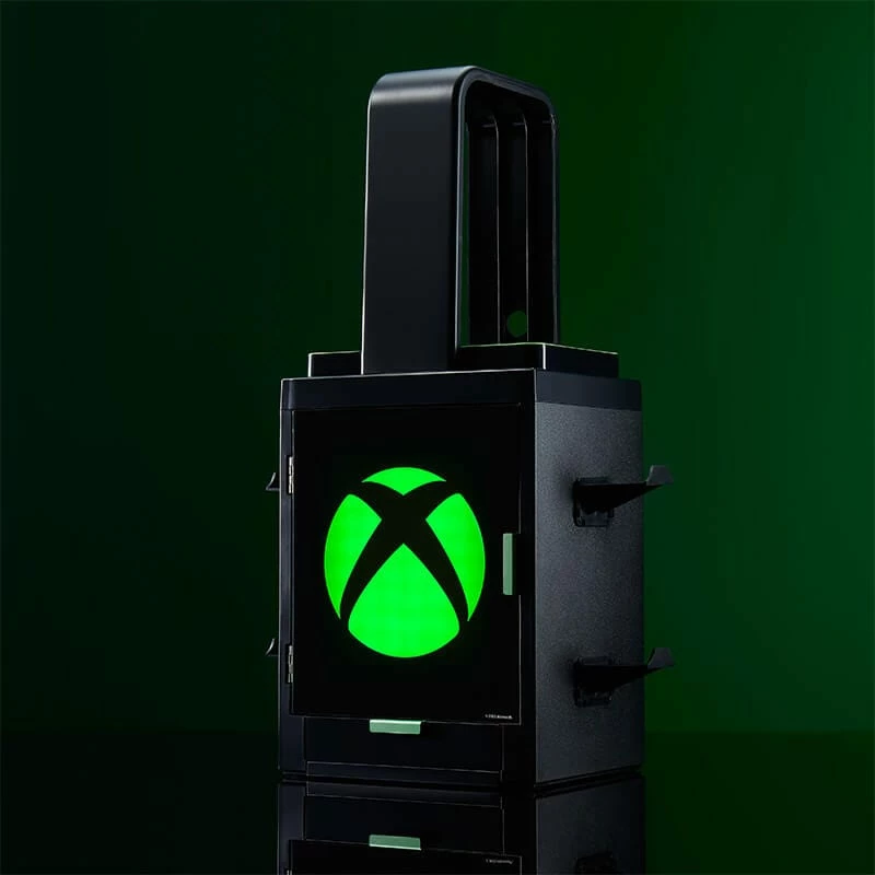 Numskull Games Official Xbox Gaming Locker, uchwyt na dyski do gier, Xbox, czarny, przewodowy