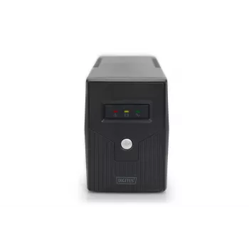 UPS DIGITUS DN-170063-B Line-Interactive 600 VA / 360 W, AVR, LCD, 2x gniazda typu F, akumulator 7 Ah