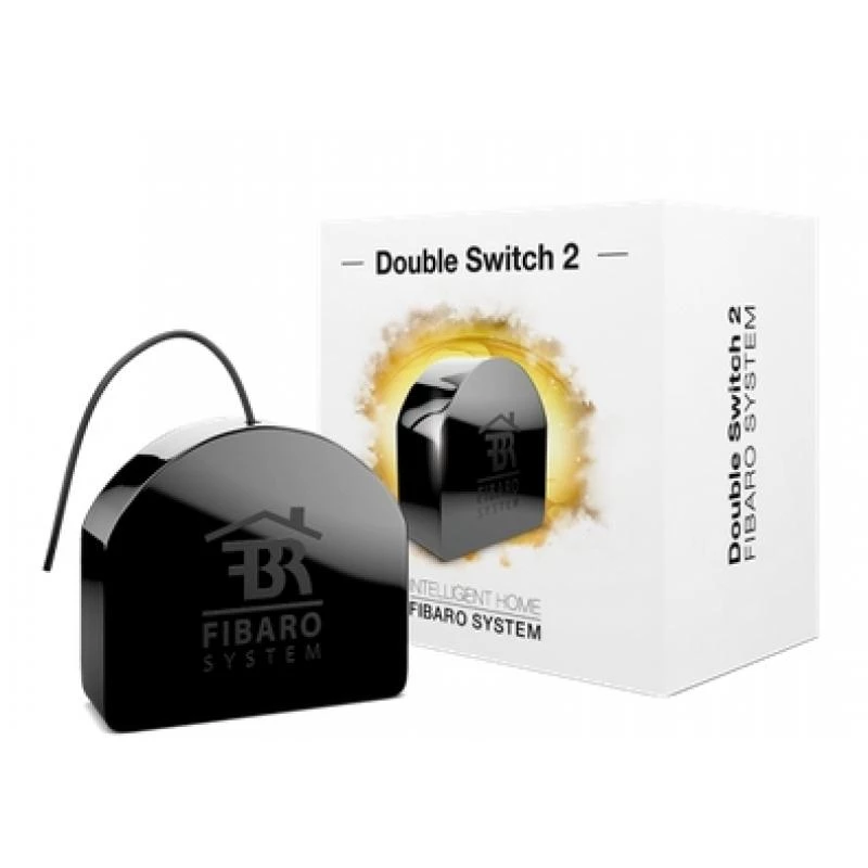 Przekaźnik elektryczny Fibaro FIBEFGS-223 Czarny — 230 V AC, 10 A, IP20, 42×38×20 mm