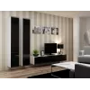 Cama pełna Szafka VIGO '180' 180/40/30 biały/czarny połysk