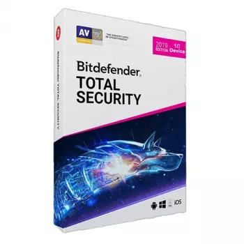 Bitdefender Total Security (10 urządzeń, 1 rok) cyfrowy klucz licencyjny