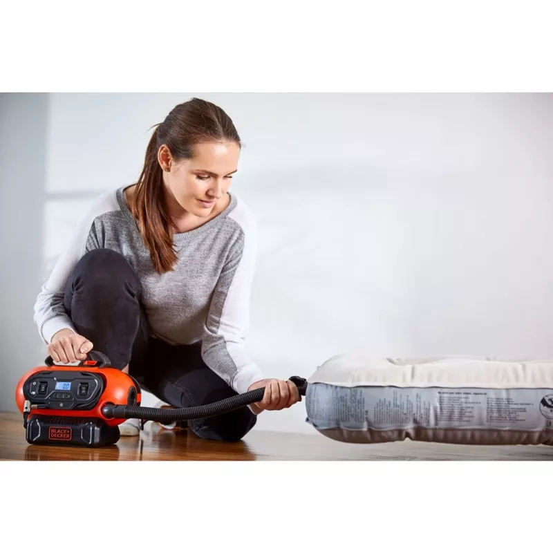 Kompresor powietrza Black & Decker BDCINF18N-QS 160 l/min AC/Zapalniczka samochodowa