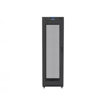 Szafa stojąca LANBERG FF01-6642-23BL 42U 600x600 mm 1200 kg IP20 Czarna