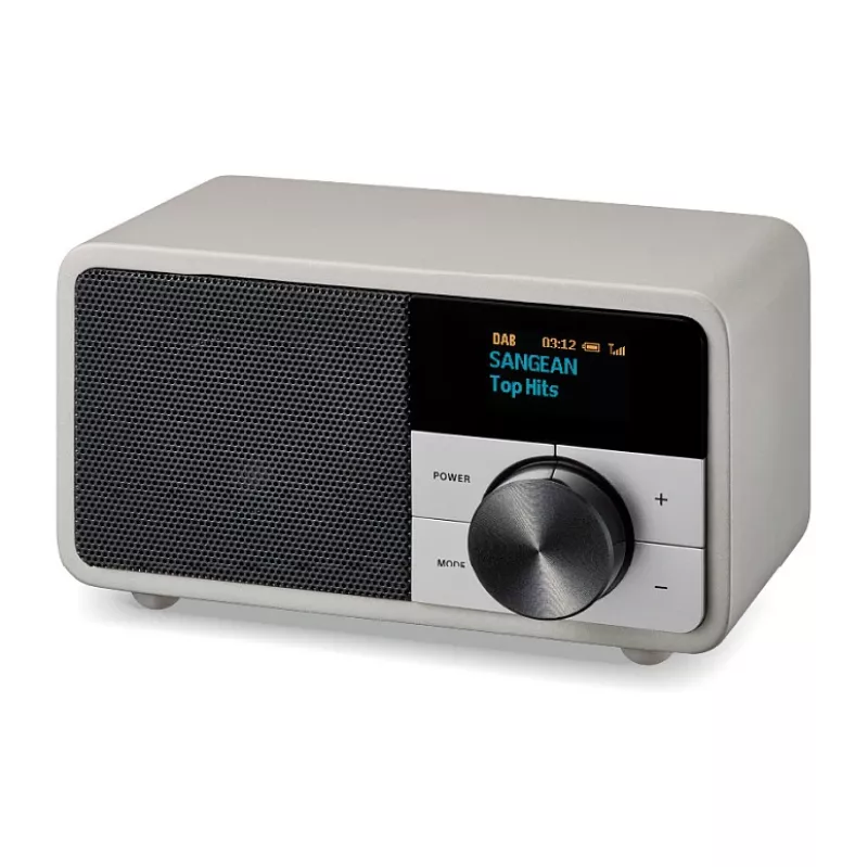 Radio stołowe Sangean DDR-7 Glacier srebrny z cyfrowym tunerem i Bluetooth
