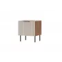 Szafka nocna Cama Meble ALMERA 50x42x44 cm, 2 szt., orzech/cashmere, MDF i płyta wiórowa