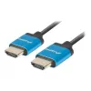 Kabel HDMI LANBERG CA-HDMI-22CU-0018-BK 1,8 m — HDMI typu A do A, HDMI 2.0, 18 Gbit/s, ARC, pozłacane złącza