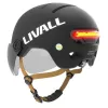 Kask Livall L23 czarny 54-58cm z osłoną ochronną LED/SOS