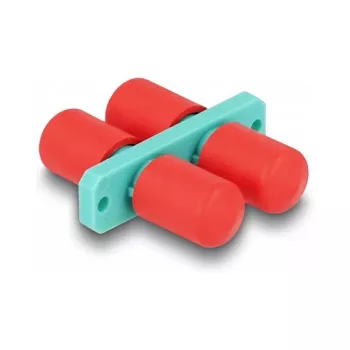 Łącznik światłowodowy DeLOCK ST Duplex żeński na ST Duplex żeński aqua