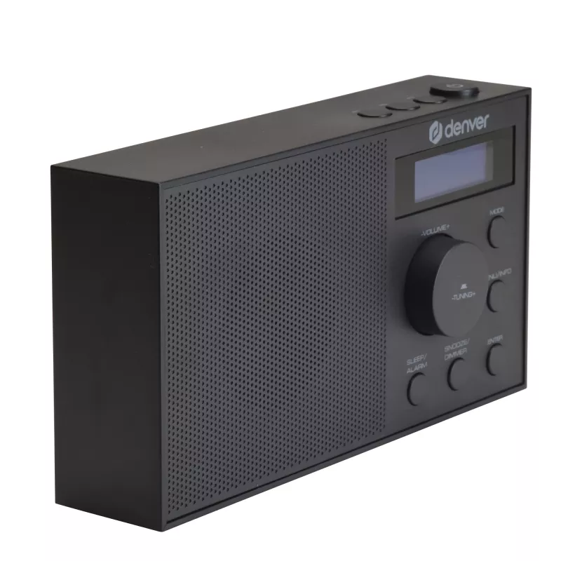 Radio DENVER DAB-51B — kompaktowe radio cyfrowe DAB+/FM/AM, czarne