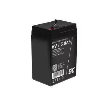Akumulator UPS zielony Cell AGM11 6 V 5 Ah Sealed Lead Acid (VRLA) pojedynczy akumulator, 70×100×47 mm, 780 g