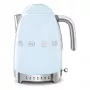 Czajnik elektryczny SMEG w stylu lat 50. KLF04PBEU, pastelowy niebieski