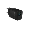 Przewodowa ładowarka do urządzeń mobilnych NATEC NUC-2141, 30W, USB-C PD 3.0 + USB-A QC 3.0, 110–240V, czarna