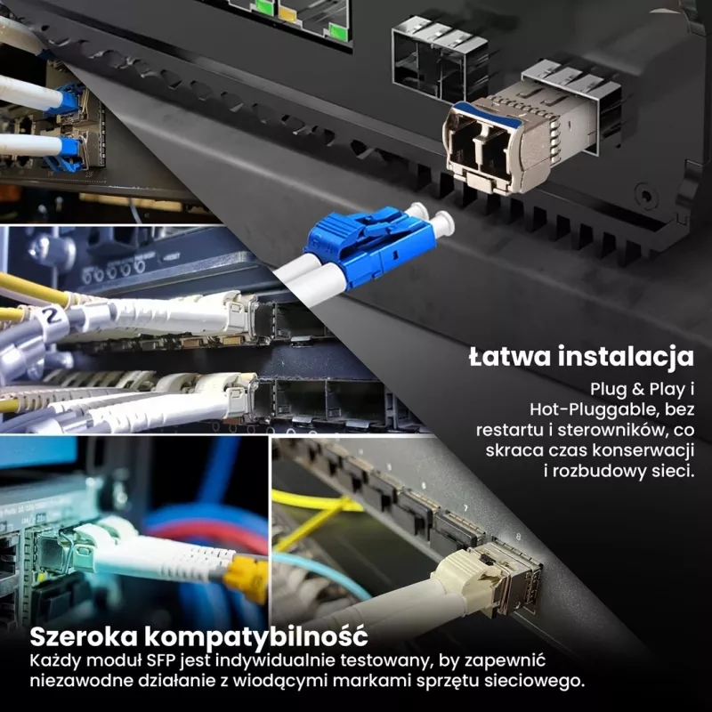 Extralink SFP28 25G 2-Pack | Moduł SFP28 | 25Gbps, LC/UPC Duplex, 1310nm, 10km, jednomodowy, transceiver sieciowy z funkcją DOM
