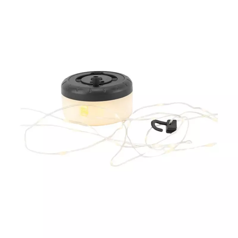 Łańcuch świetlny RealPower 492880 LED ciepła biel, zasilany bateriami, 8 m, czarny