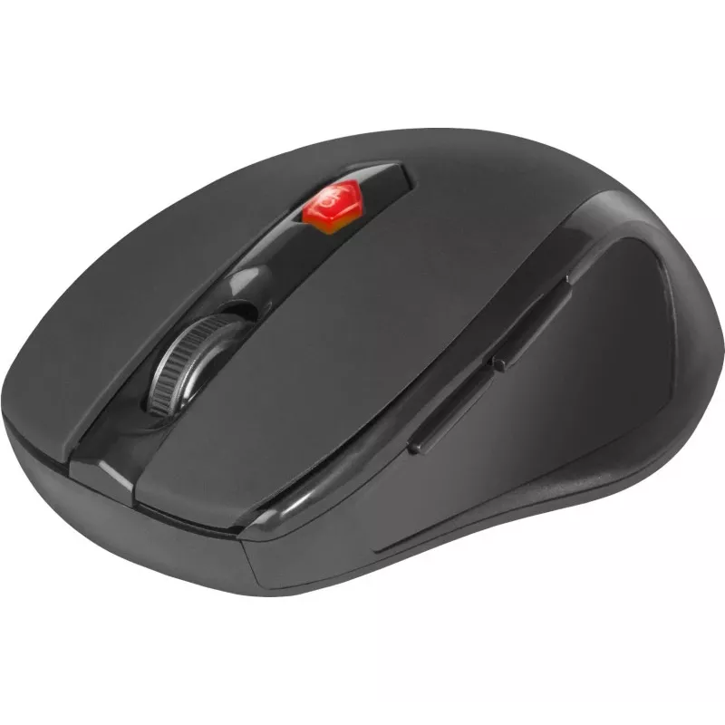 Bezprzewodowa optyczna mysz praworęczna DEFENDER ULTRA MM-315 — 1600 DPI, 6 przycisków, odbiornik USB, czarna