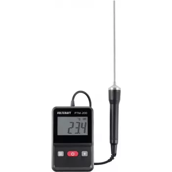 VOLTCRAFT PTM-200 Penetracyjny termometr Zakres pomiarowy temperatury -200 do 200°C Typ sondy Pt1000 Pomiar kontaktowy (VC-12920030)