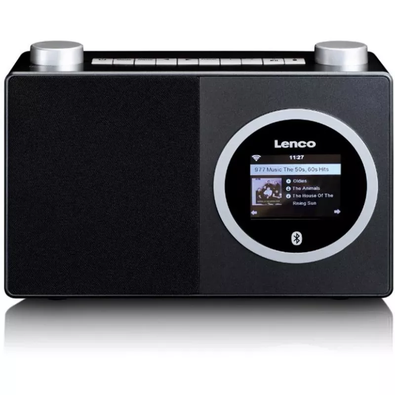 Lenco DIR-70 - Odtwarzacz sieciowy audio - 3 W (łącznie) - Czarny (DIR-70BK)