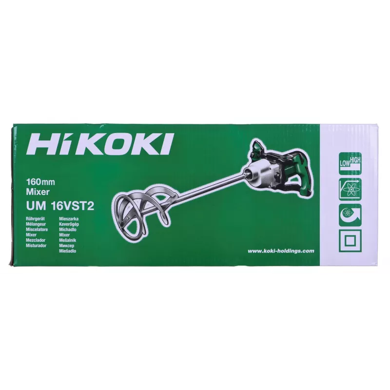 Mieszadło Hikoki UM16VST2UAZ 1600W 2-biegowe — elektryczne mieszadło do zapraw i farb