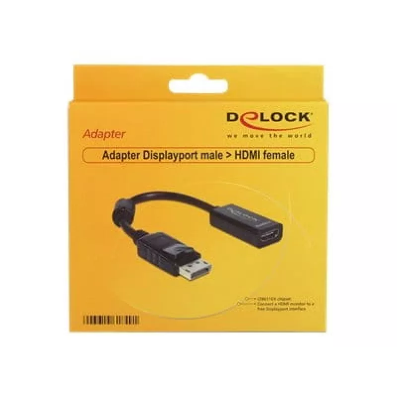 Przejściówka do kabla wideo DeLOCK 61849 0,125 m DisplayPort na HDMI