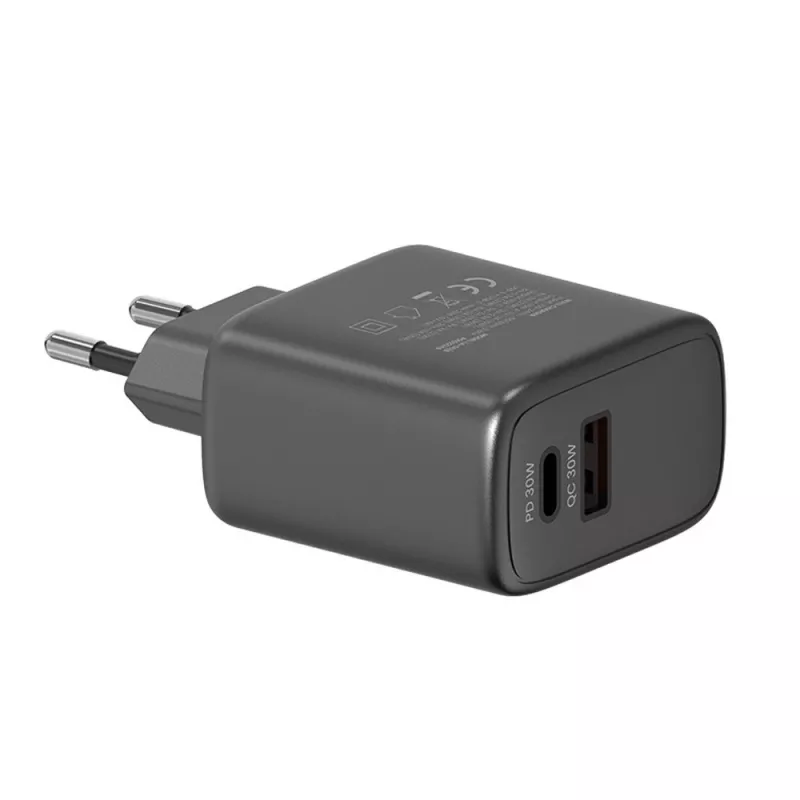 Ładowarka zewnętrzna SAVIO LA-06/B USB Type-C 30W Power Delivery 1x USB-C Czarny, 5–20V, 3A/9V, 3A/5V, 3A/12V, 2.1A