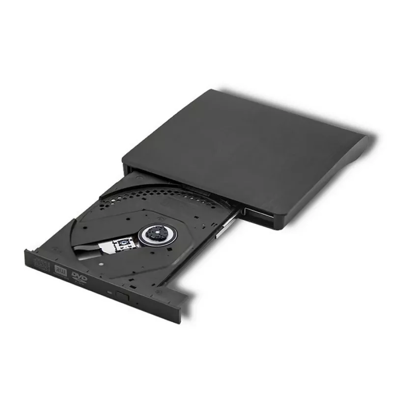 Zewnętrzny napęd DVD‑RW QOLTEC 51857 — USB 3.0, interfejs SATA, DVD±R 8x, DVD±RW 4x, DVD‑RAM 5x, CD 24x, czarny