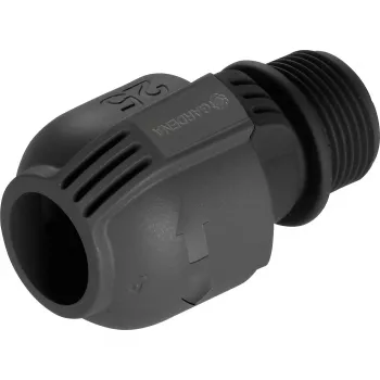 Złączka do systemu zraszaczy 25 mm > 1, czarna złączka/szary
