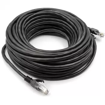 Kabel Cat5E UTP, 15m, Czarny
