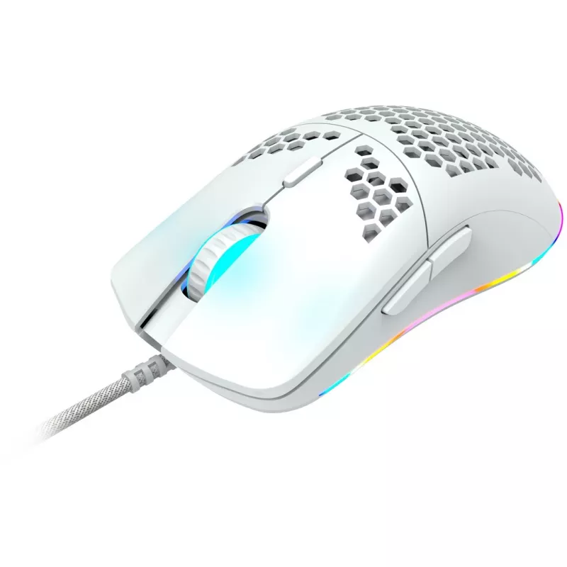 CANYON Puncher GM-11, mysz gamingowa z 7 programowalnymi przyciskami, czujnik optyczny Pixart 3519, 4 poziomy DPI do 4200, trwałość przycisków 5 milionów kliknięć, kabel Ultraweave 1,65 m, stopki UPE