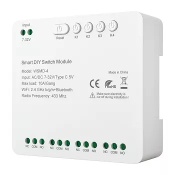Moduł inteligentnego przełącznika Avatto DIY WSMD-4 32V — 4-kanałowy moduł sterowania 32V do projektów DIY