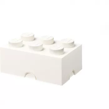 LEGO Storage Brick 6 , Pudełko do przechowywania Białe