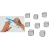 Neodymium Magnet Cube sigel B3101 10×10×10 mm Niklowany — mocna siła trzymania do notatek i wyświetlaczy