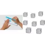 Neodymium Magnet Cube sigel B3101 10×10×10 mm Niklowany — mocna siła trzymania do notatek i wyświetlaczy