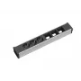 Power Extension Bachmann 912.006 3 AC Outlets Czarny srebrny