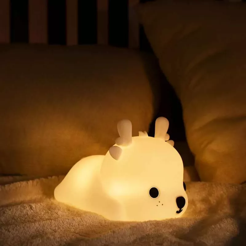 Lampka nocna Tellur TLL441161 Baby Deer LED o delikatnym świetle, kompaktowa lampka przyłóżkowa
