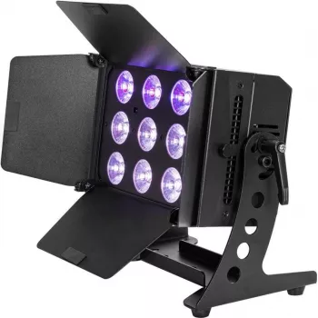 Reflektor PAR LED EUROLITE CLS-9 QCL RGB/WW 9x7 W — kompaktowy wash sceniczny z 9 diodami LED 7 W RGB/WW